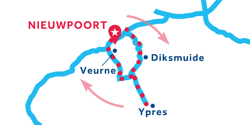 Nieuwpoort RETURN via Ypres & Veurne