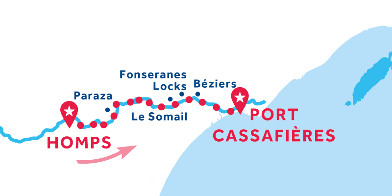 Homps to Port Cassafières